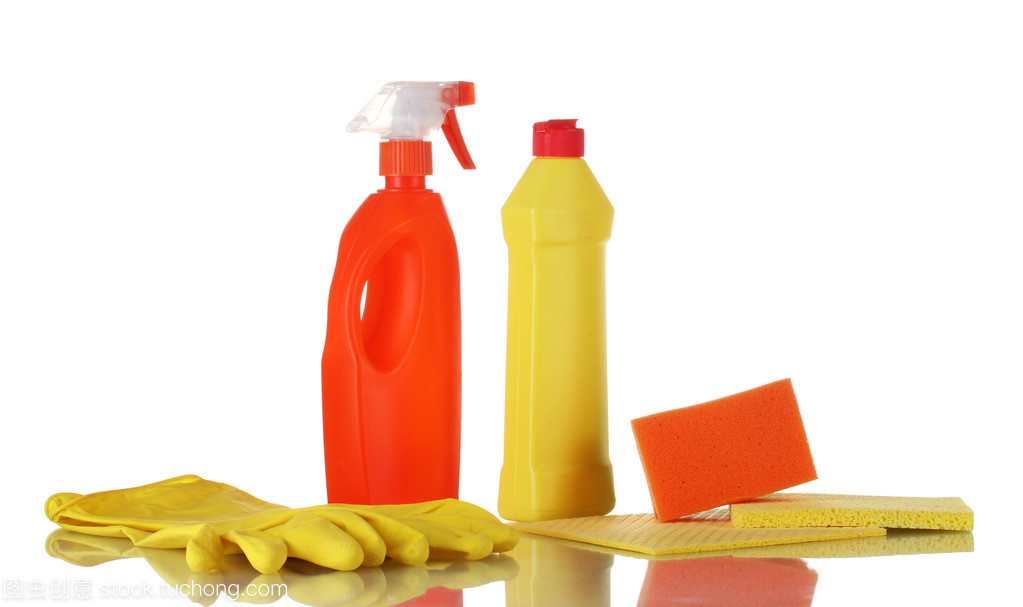 孤立在白色的清潔產(chǎn)品